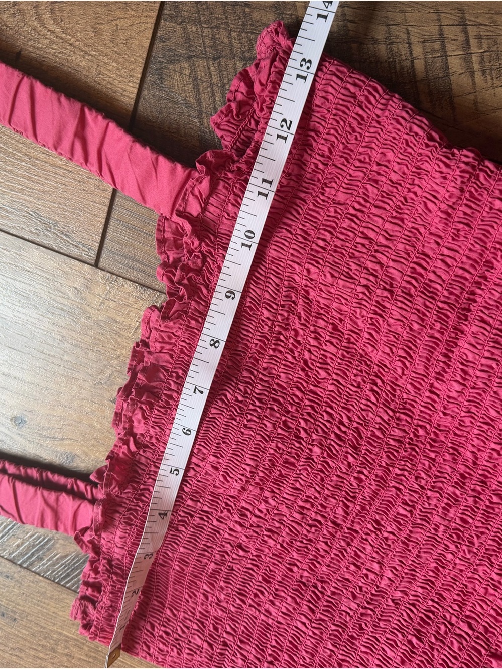 Hill House Home The Ellie Smocked Tiered Nap Dress - Bright Pink size XL - Picture 6 of 9